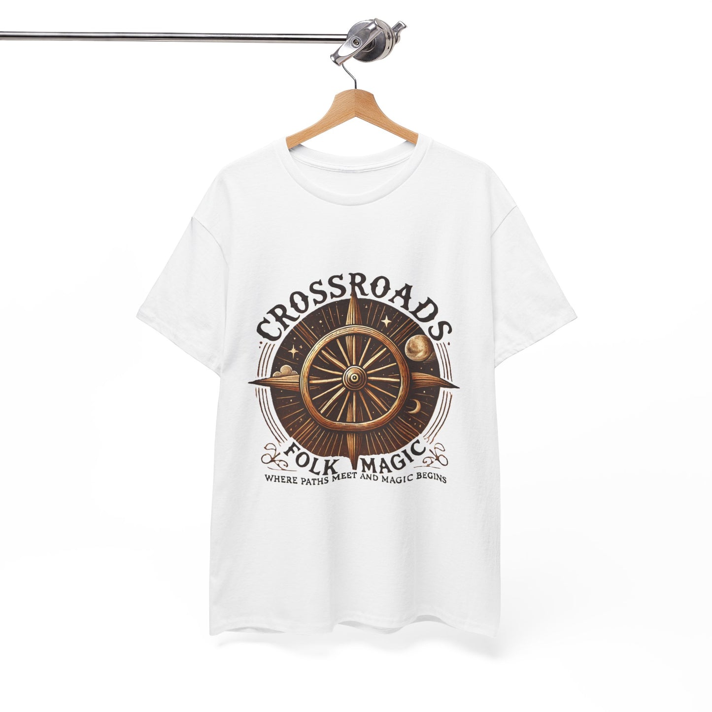 T-Shirt - Crossroads Folk Magic Unisex Heavy Cotton Tee