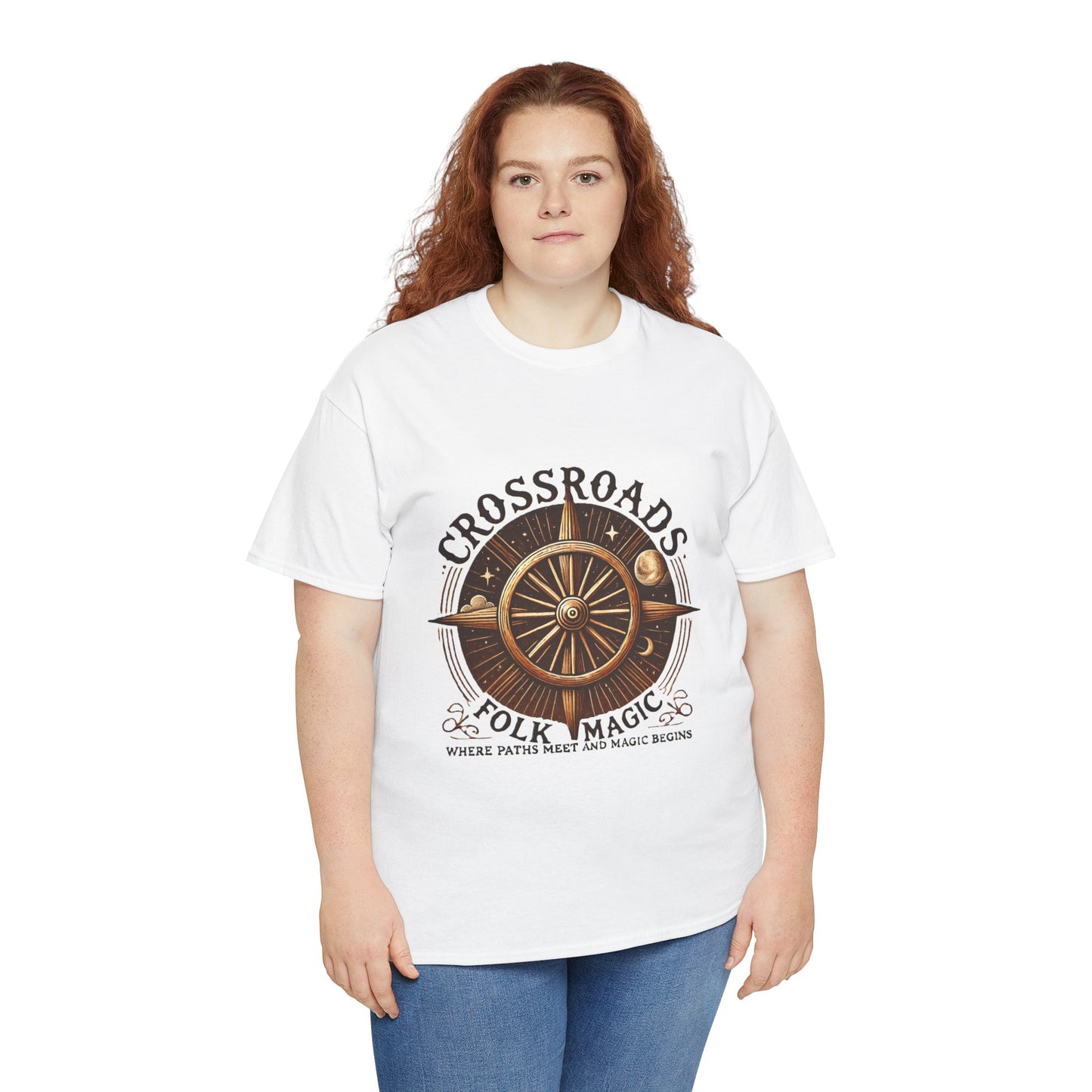 T-Shirt - Crossroads Folk Magic Unisex Heavy Cotton Tee
