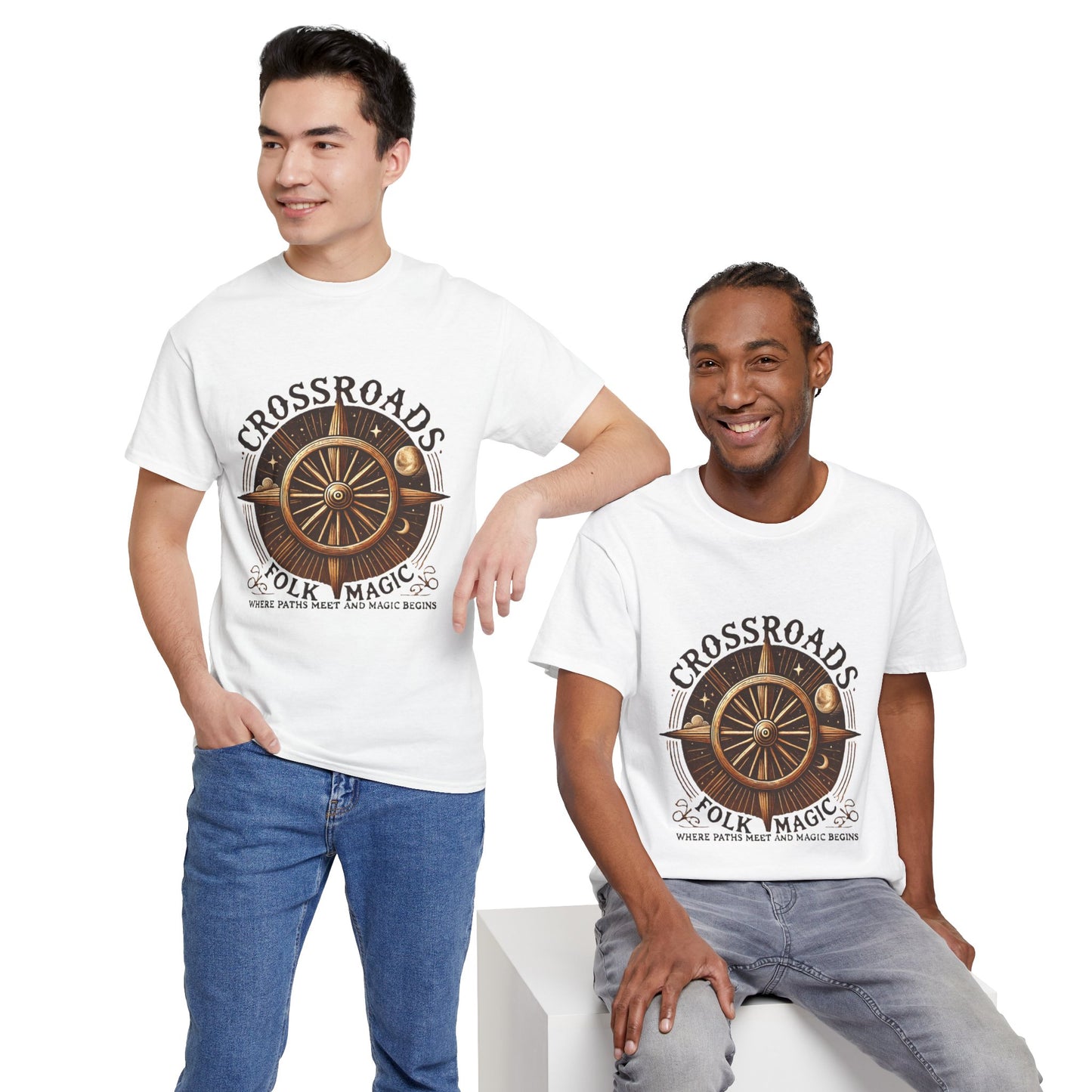 T-Shirt - Crossroads Folk Magic Unisex Heavy Cotton Tee