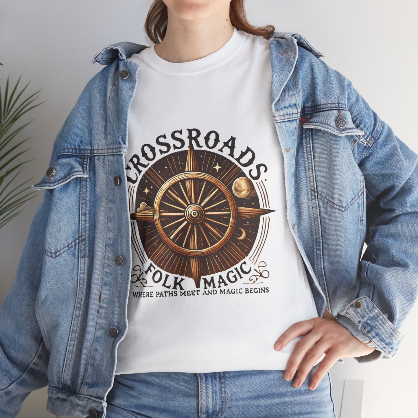 T-Shirt - Crossroads Folk Magic Unisex Heavy Cotton Tee