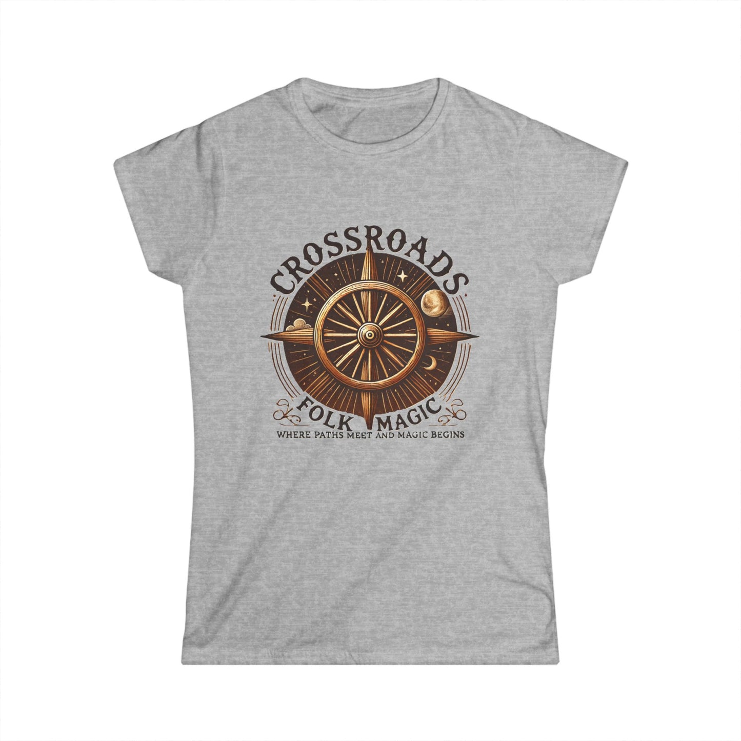 T-Shirt - Women's Crossroads Folk Magic Softstyle Tee